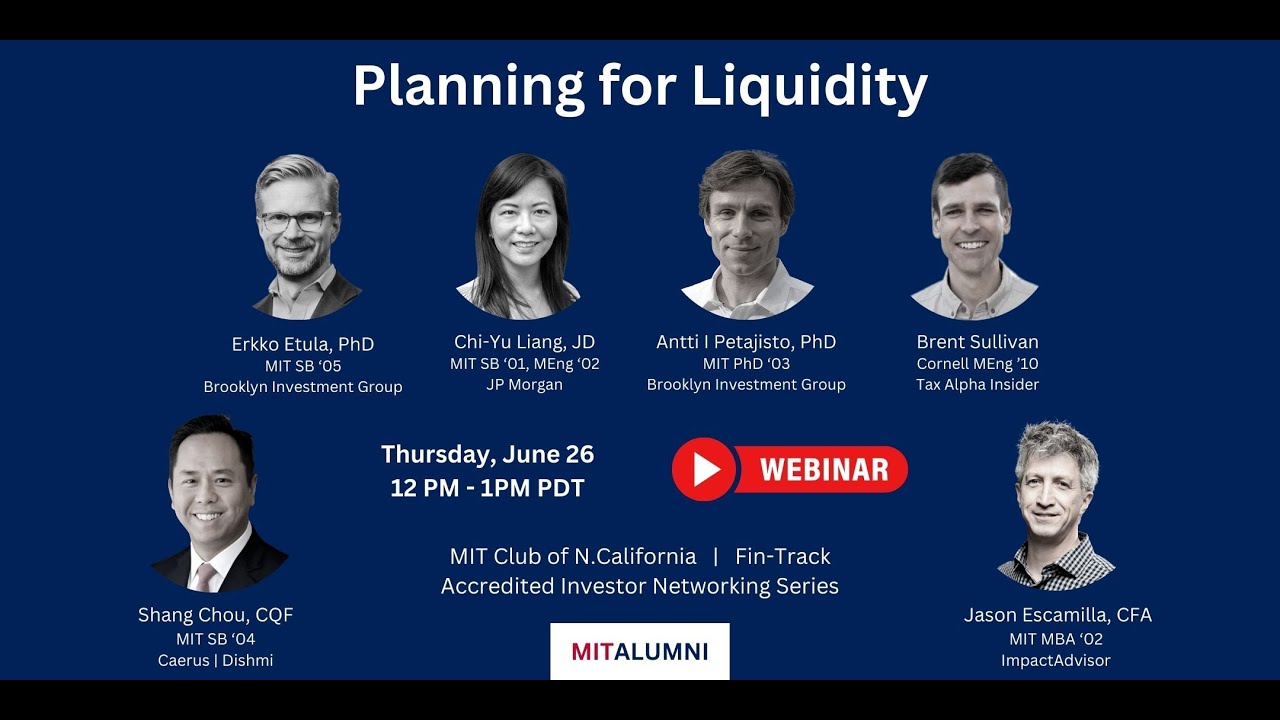 Planning for Liquidity | Fin-Track Accredited Networking | MITCNC.org/finance