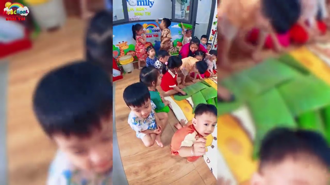 Trường MN Khai Trí (CS P7) - Các bé cùng cô gói Bánh Tét ngày Tết 06022026