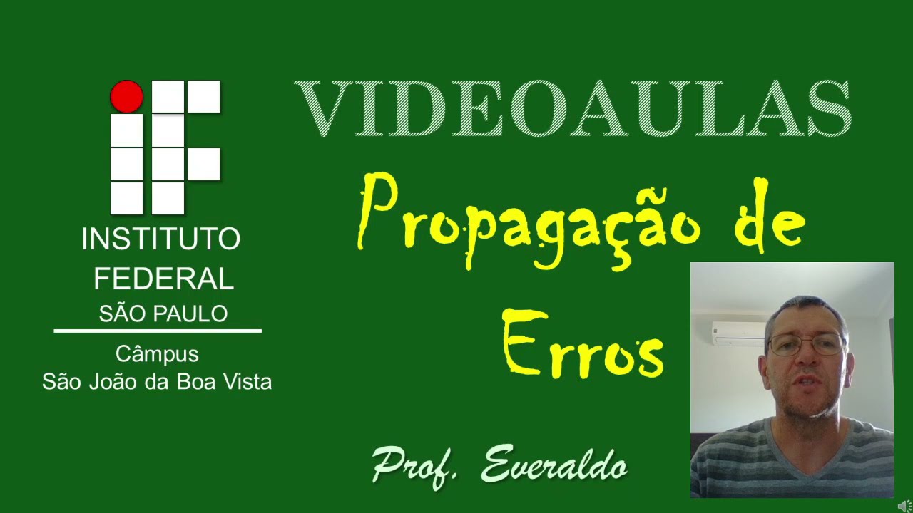Exercício sobre Propagação de erros