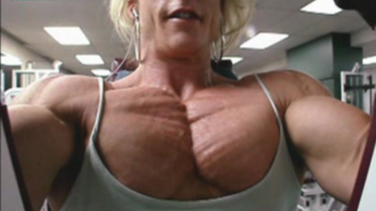 Female Muscle Pecs Flexing | Beauty Muscles