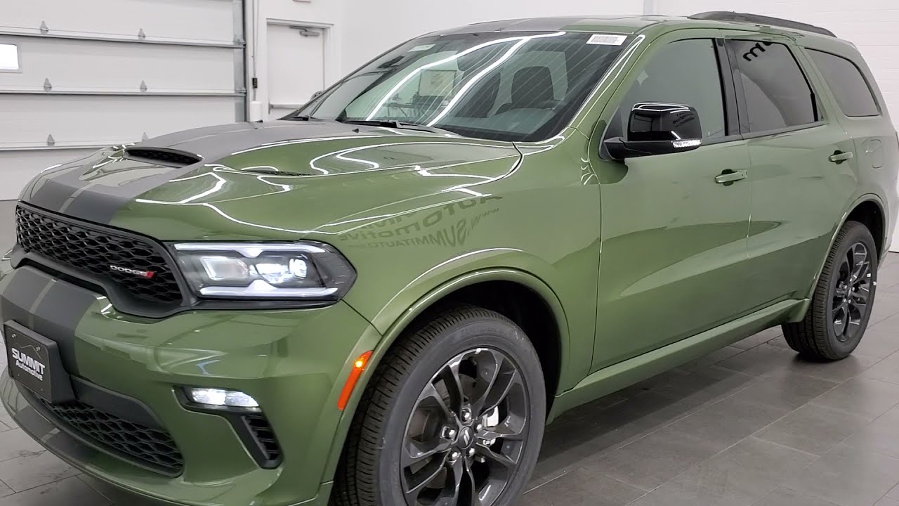 2021 F8 GREEN METALLIC DURANGO GT BLACKTOP WALK AROUND REVIEW 21T179 SOLD!