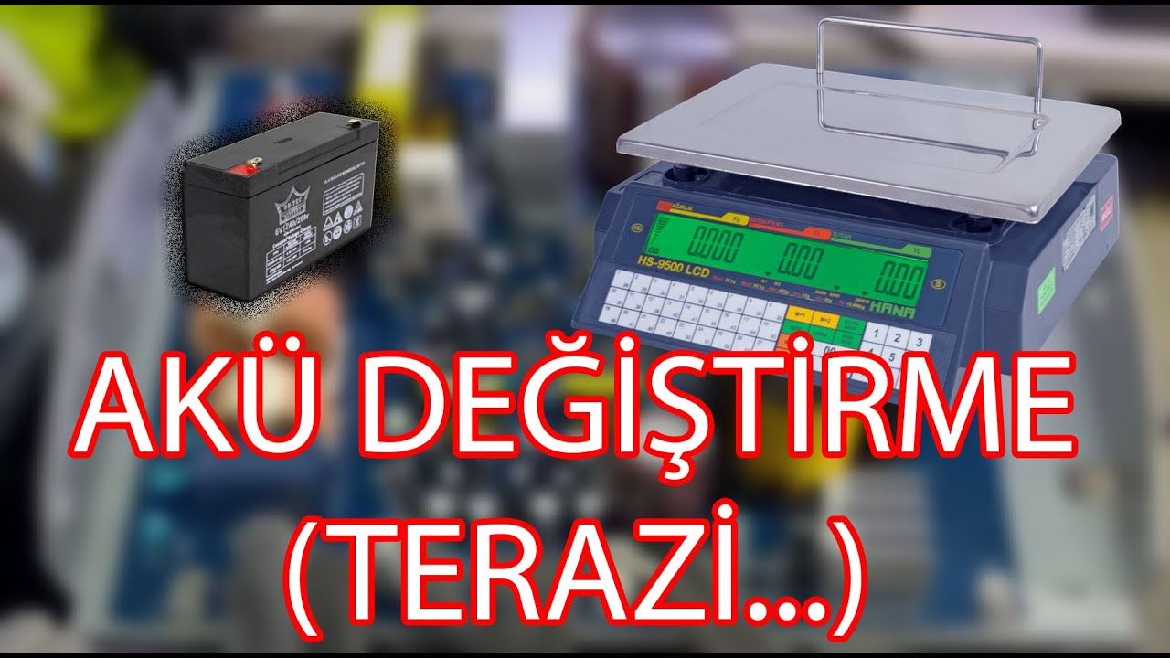 Hana 9500 elektronik terazi akü değiştirme . Cihaz kontrolu .  Kontrol spekleri .