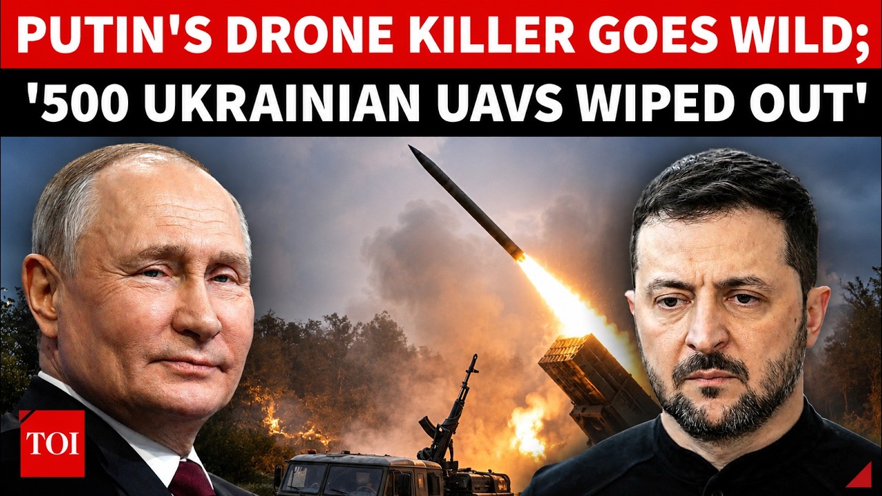 Putin's New Drone Hunter Tears Through 500 Ukrainian UAVs 'Like Paper'; 'LARGEST BARRAGE CRSUHED..'