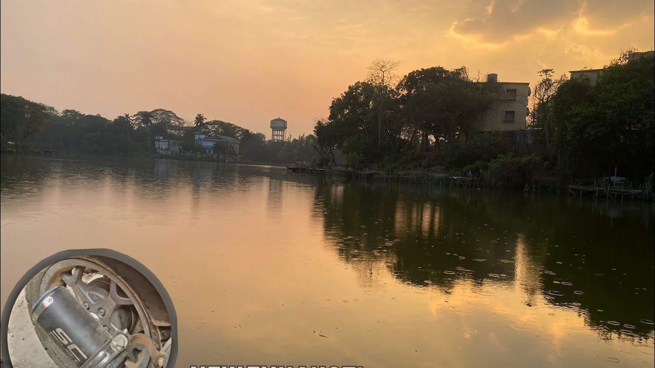 COLLEGE TILLA RIDE WITH My New EXOST ~ SUNSET VIEW// Moto vlog
