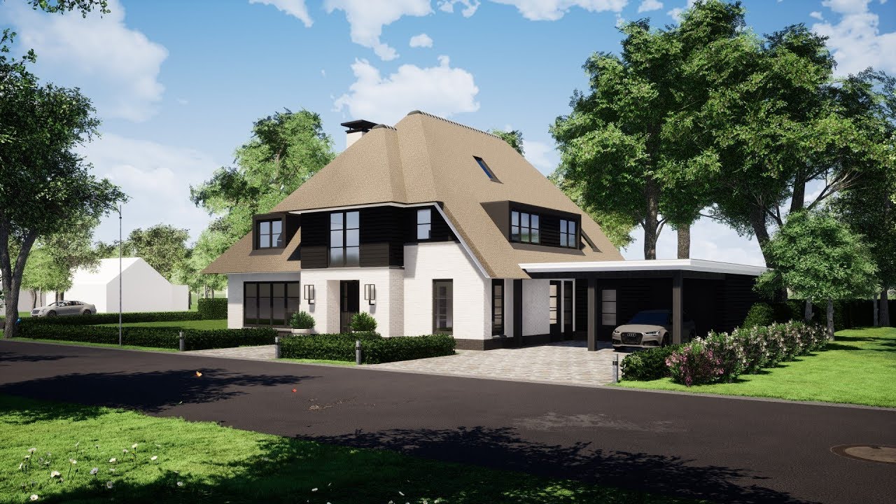Nieuwbouw rietgedekte villa te Apeldoorn