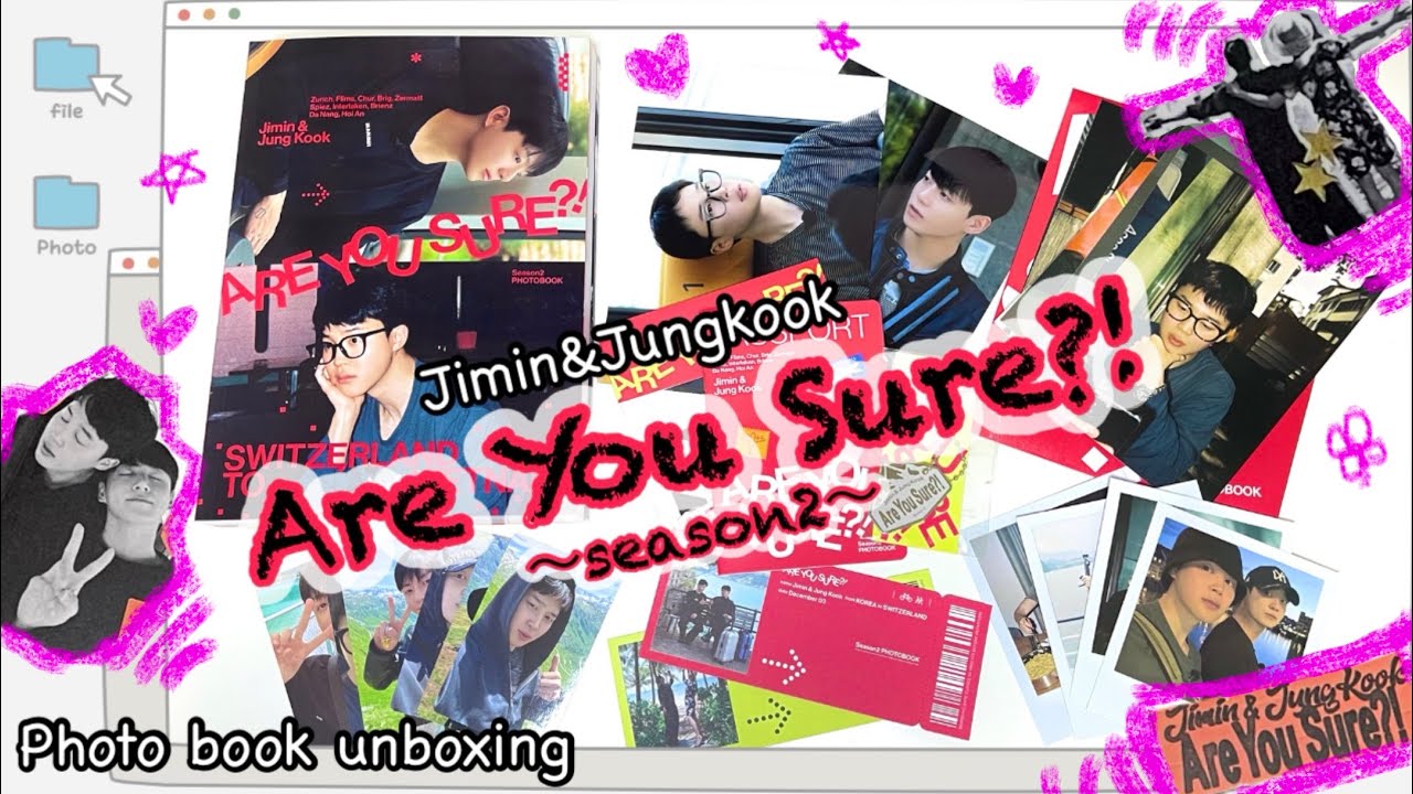 【BTS UNBOXING】 Jimin x Jung Kook Are You Sure?! Season2 PHOTOBOOK 開封動画 ジミン ジョングク イゲマジャ デジタルコード視聴方法