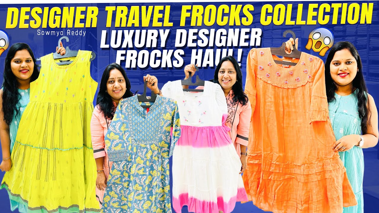Designer Travel Frocks Collection | NO Wrinkles, LUXURY DESIGNER FROCKS HAUL! 👗