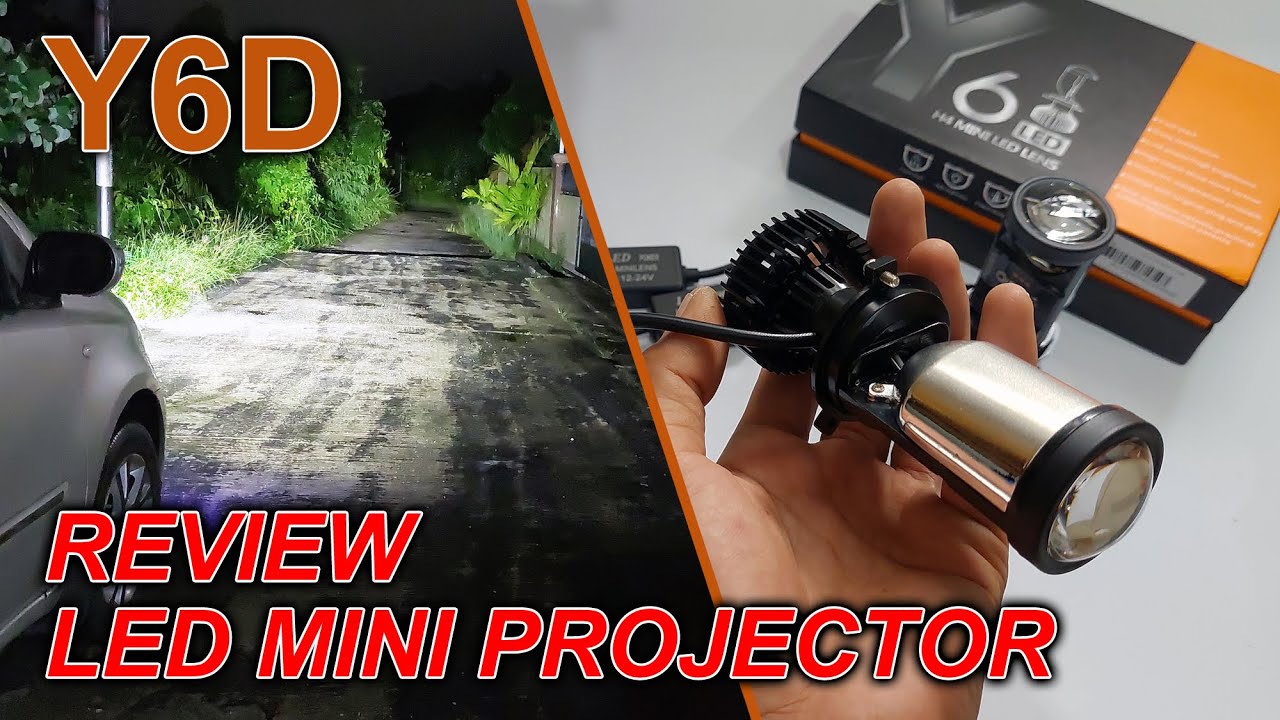 Review LED Mini Projie Y6D 50 Watt
