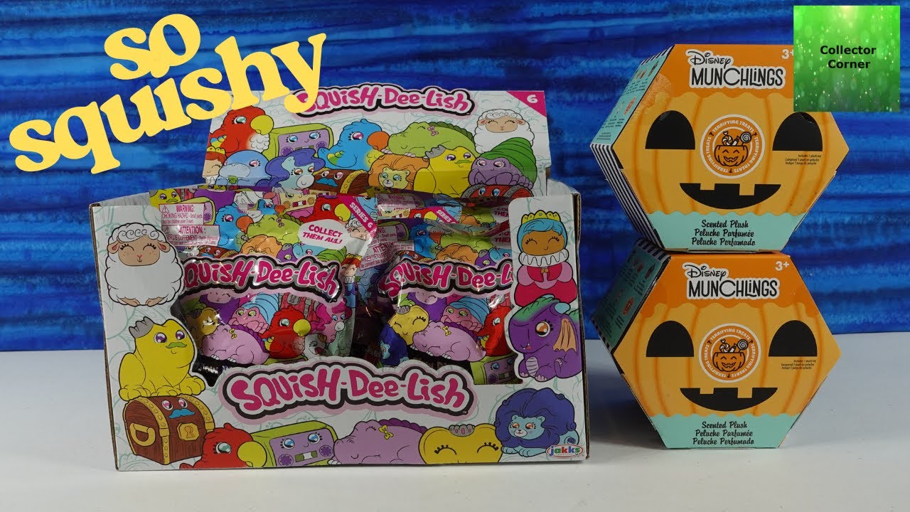 Мягкие игрушки Squish Dee Lish Series 6 Blind Bag Squishies + Disney Munchlings Halloween Plush