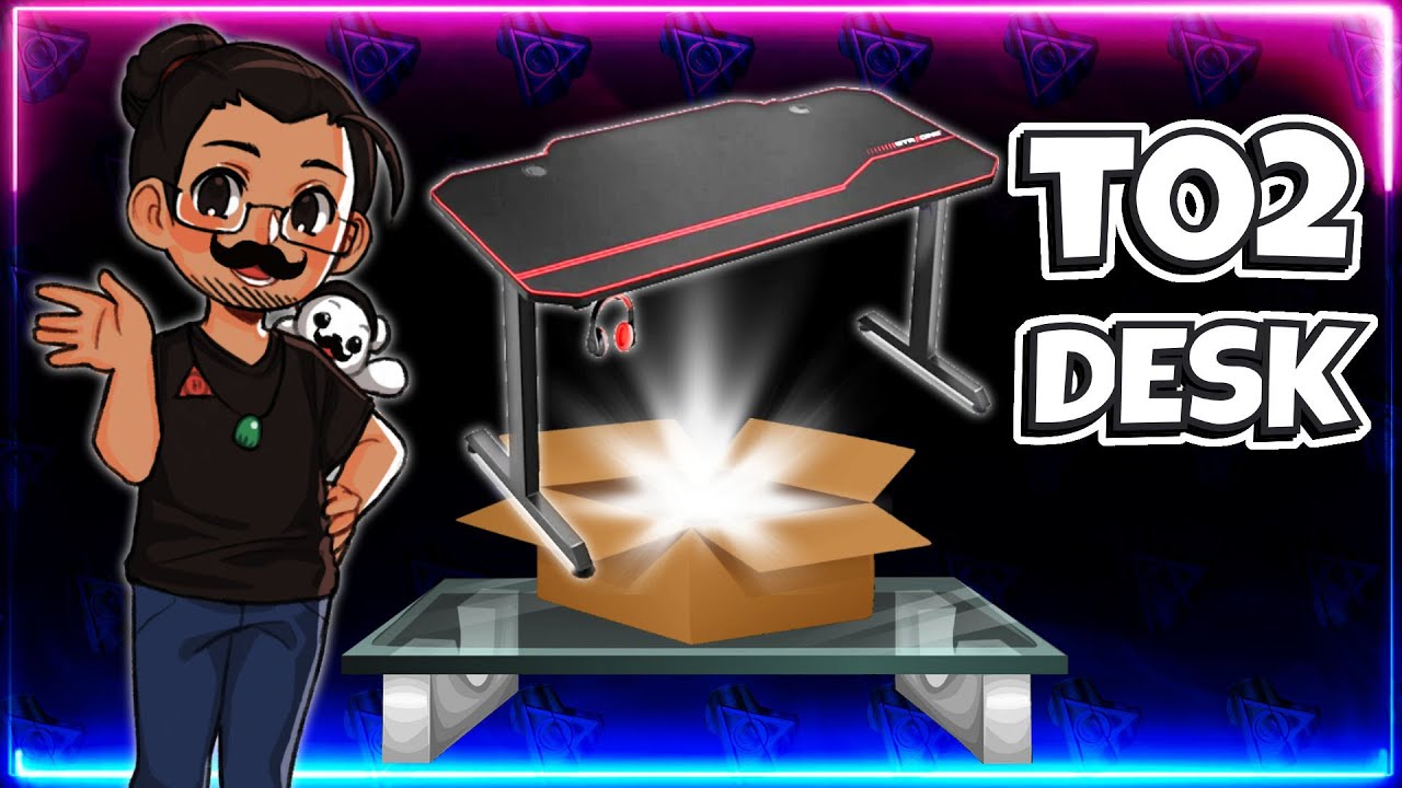 GTRacing Gaming Desk - T02-BLACK NEW 2020