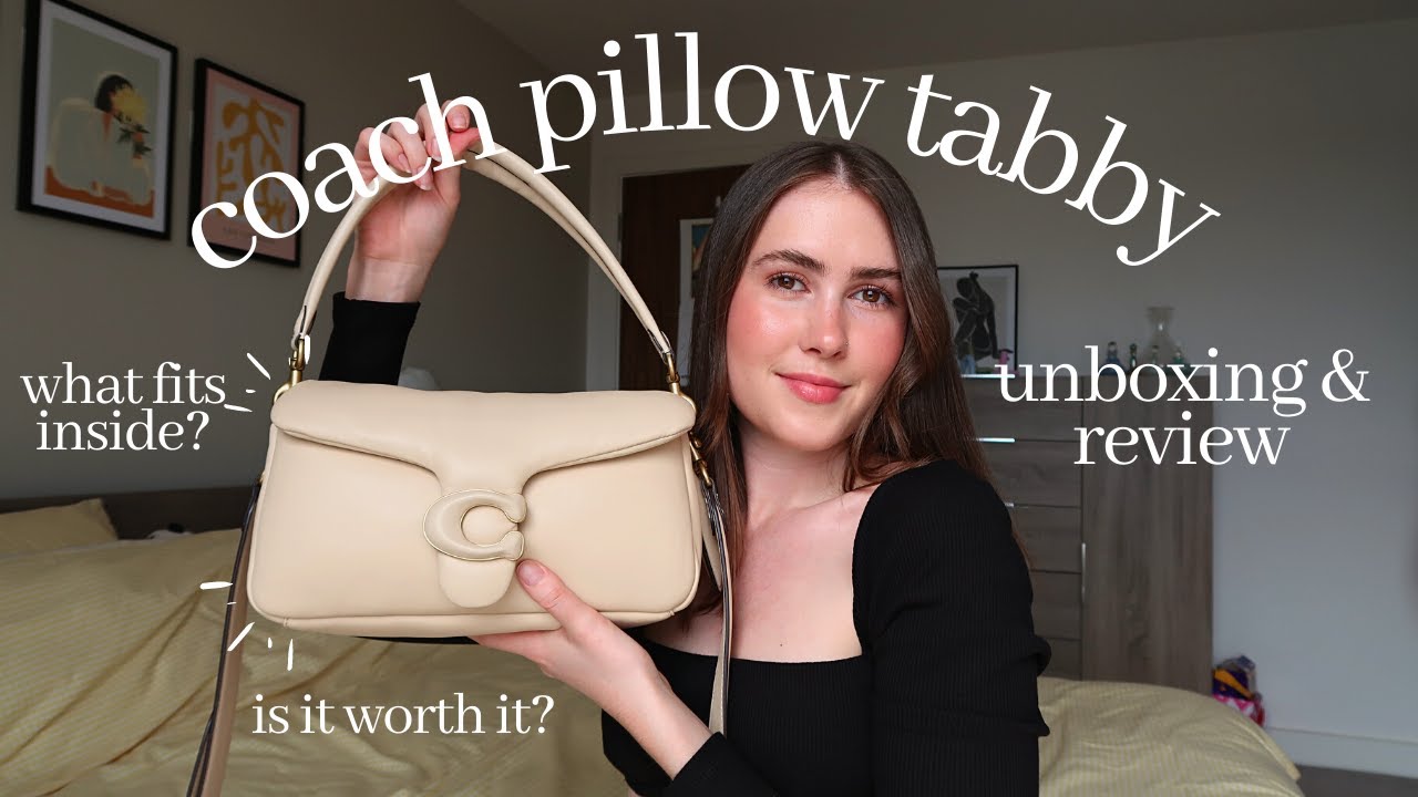 COACH PILLOW TABBY 26 UNBOXING // what fits inside & is it worth it? | Alice Hope