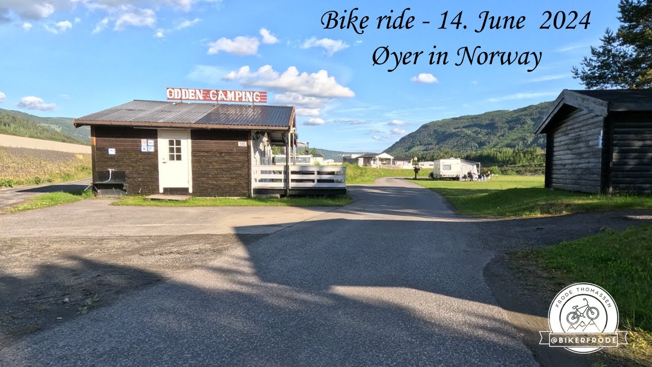 🚴 Cycling through Odden Camping & along Gudbrandsdalslågen 🌲☀️ Øyer, June 14, 2025