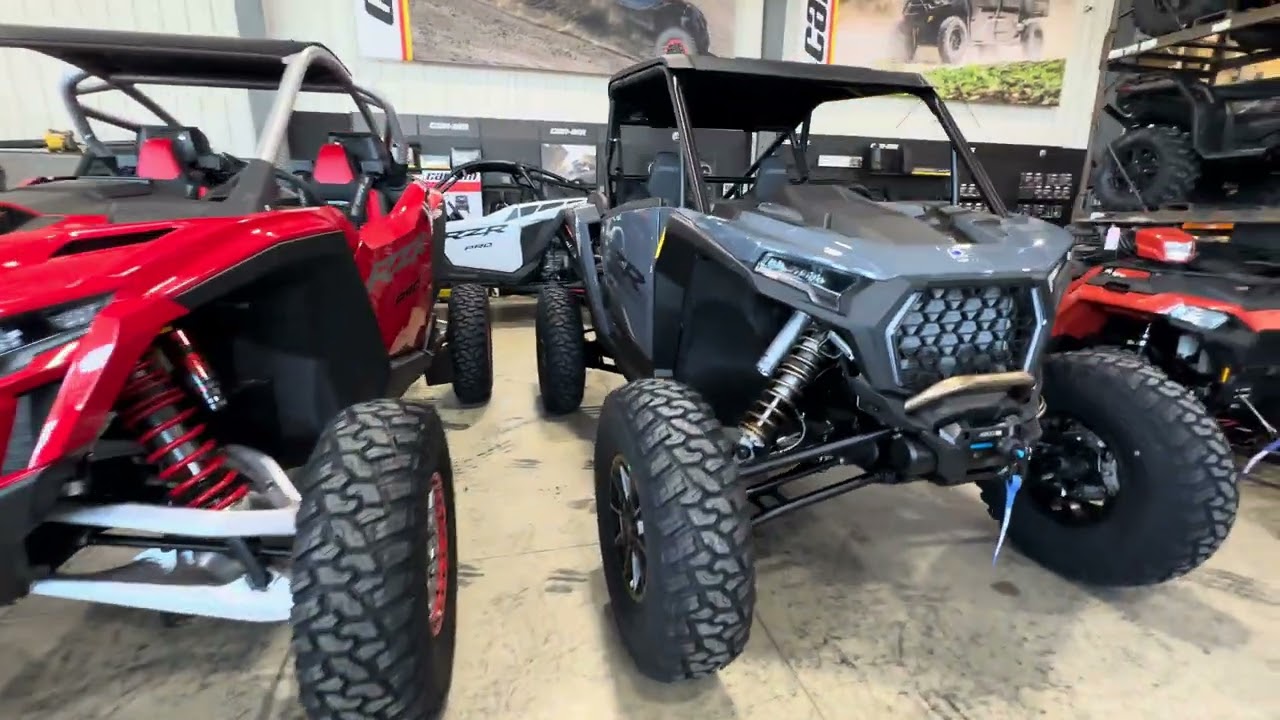 ‘26 RZR XP S beside ‘26 PRO R walk around 