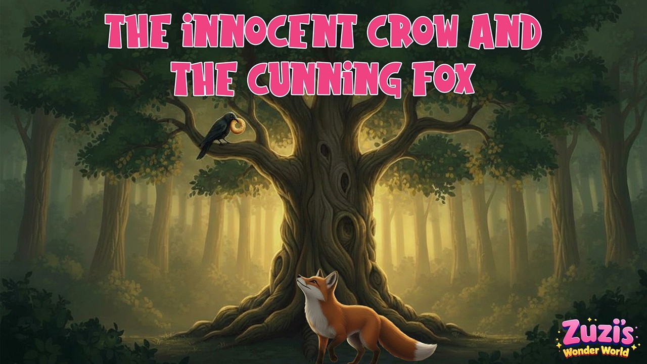 The Innocent Crow and the Cunning Fox | Kids Bedtime Story in English | Fairytale 3D Animation