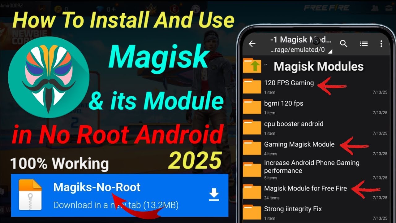 How To Install And Use Magisk And its Module in No Root Android || 2025