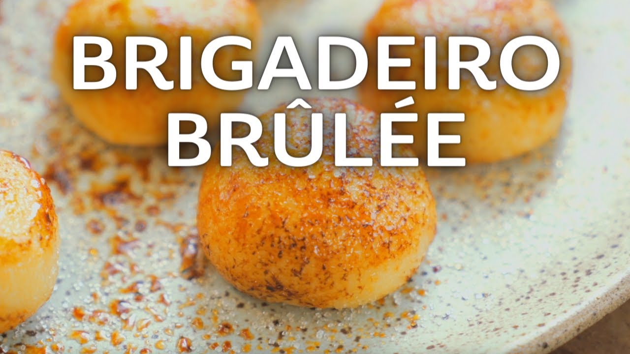 Brigadeiro de Creme Brulee Com Casquinha - Chef Felipe Caputo