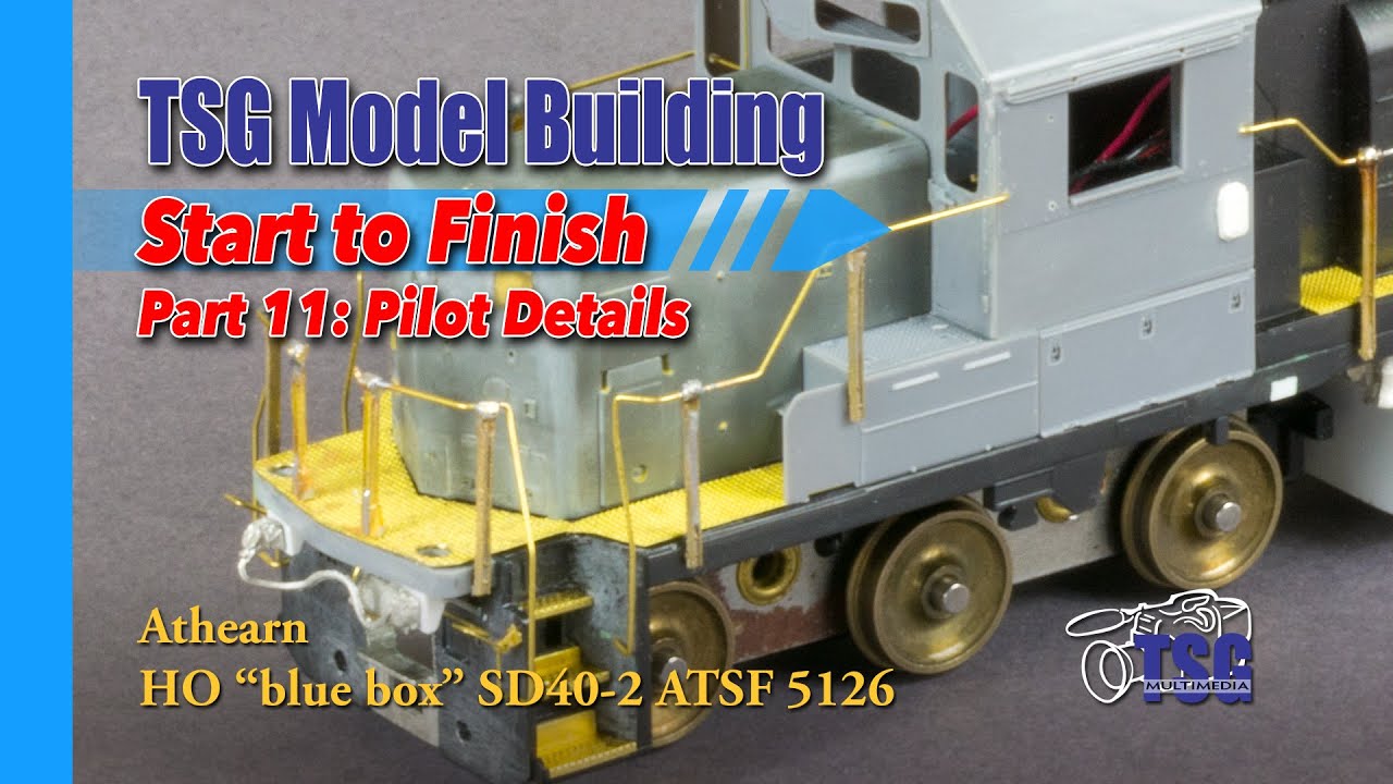 HO Scale Athearn SD40-2 Model Building 11 of 25 Pilot Details