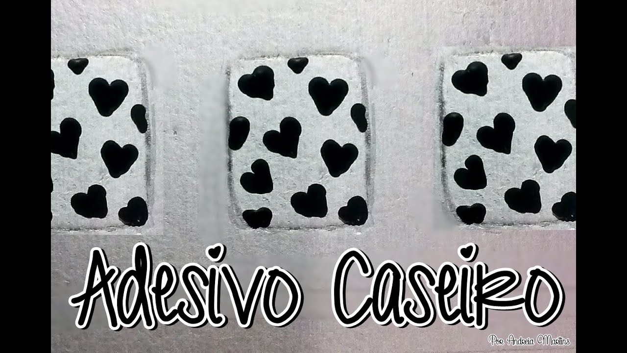 Adesivo Caseiro - Como fazer & Aplicar| Por Andreia Martins