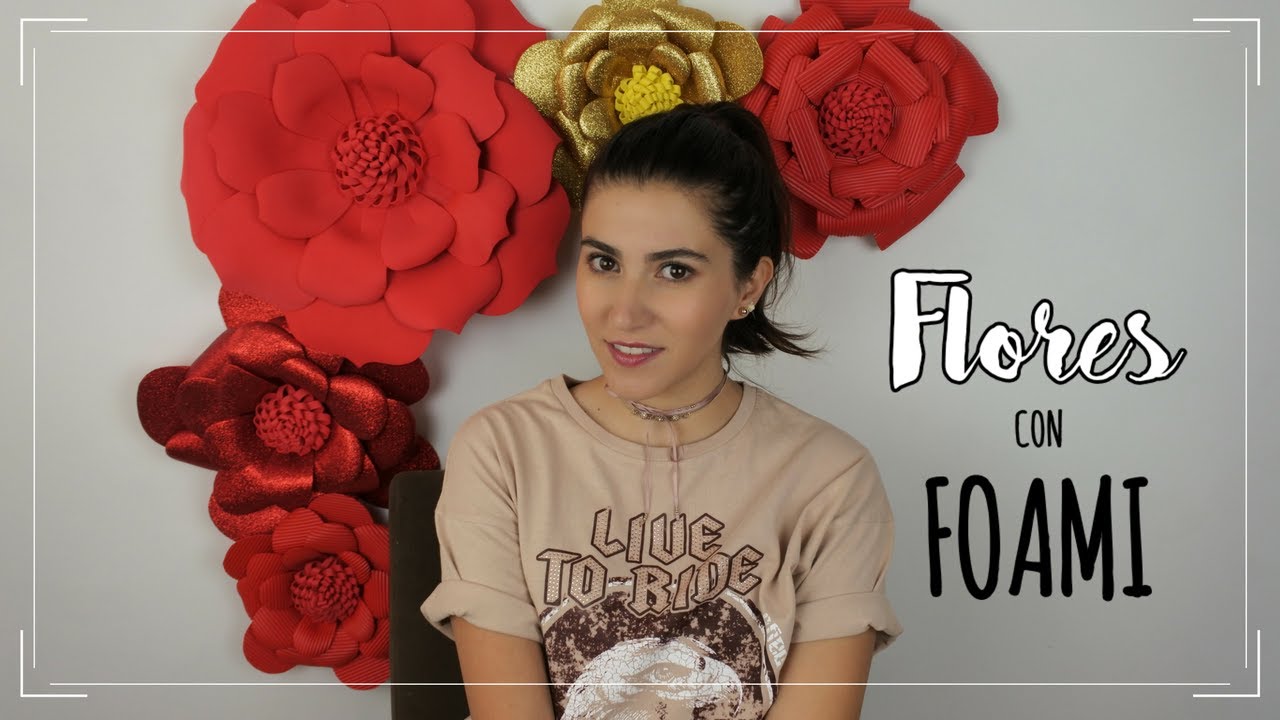 Flores con foami