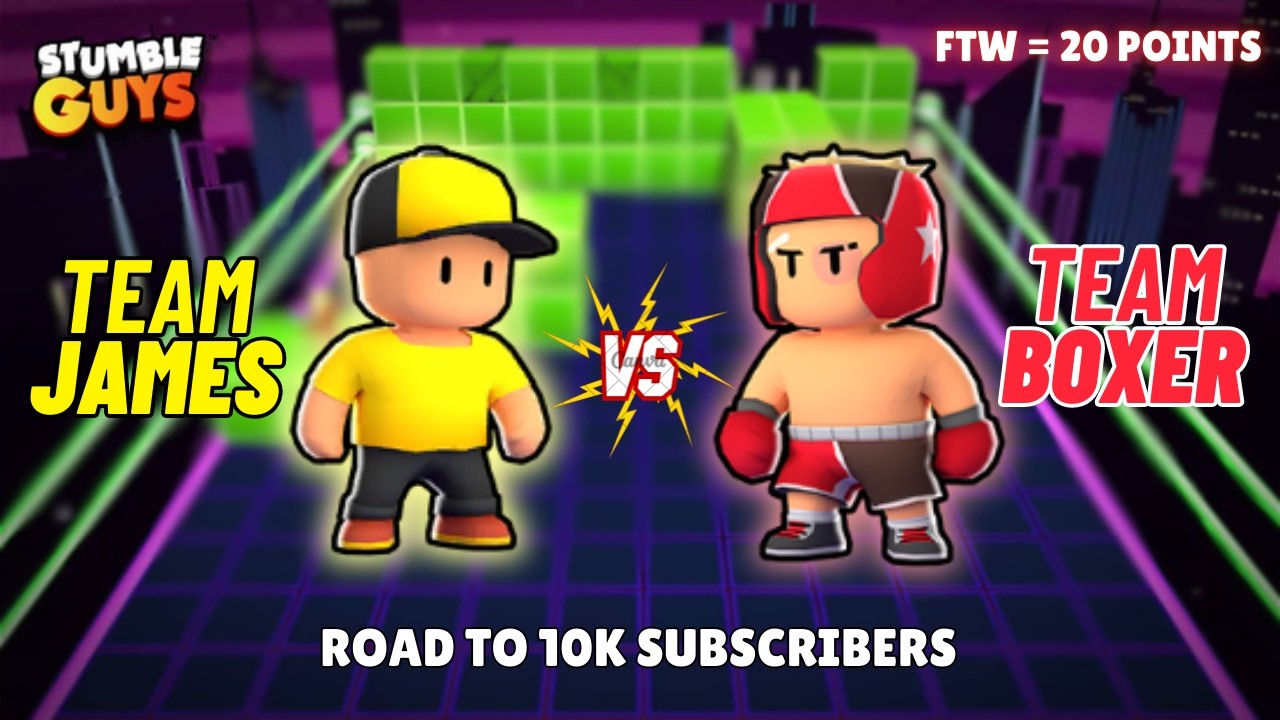 Boxer🔴 vs James🟡 | SKIN WAR #stumbleguys #shortslive