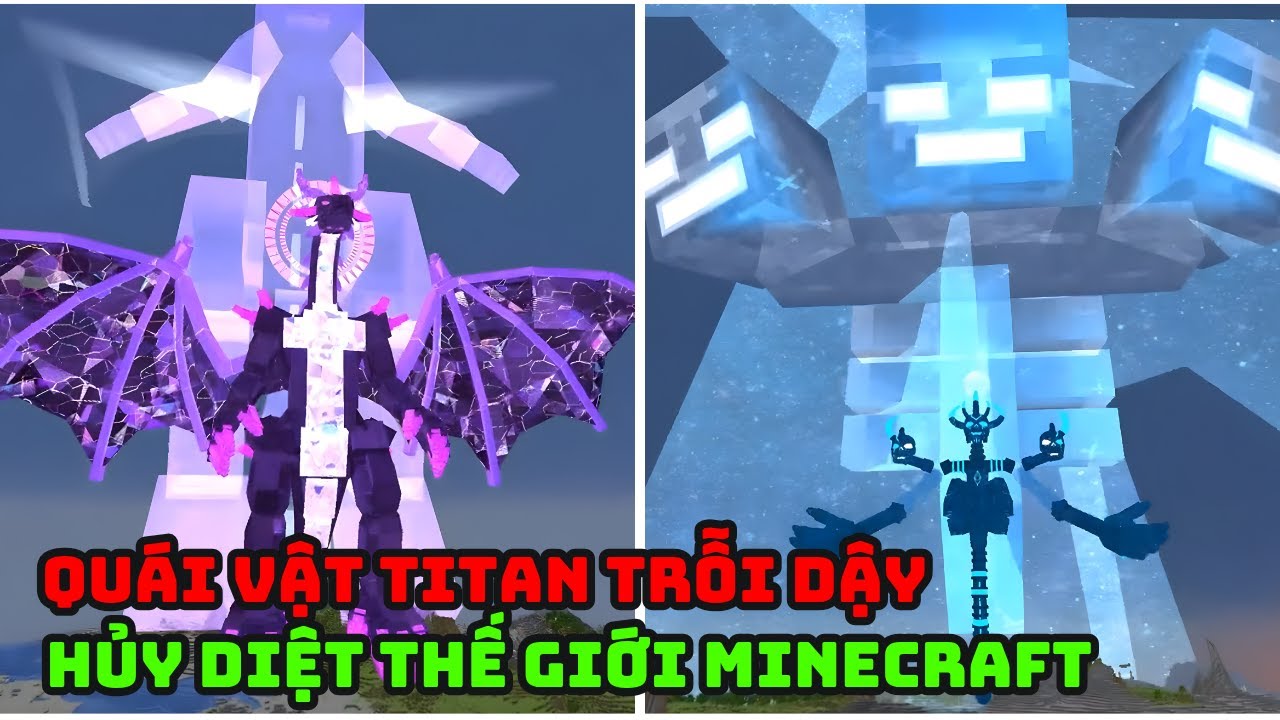 TRẬN CHIẾN GIỮA NGƯỜI CHƠI VÀ QUÁI VẬT TẬP 1: QUÁI VẬT TITAN TRỖI DẬY HỦY DIỆT THẾ GIỚI MINECRAFT
