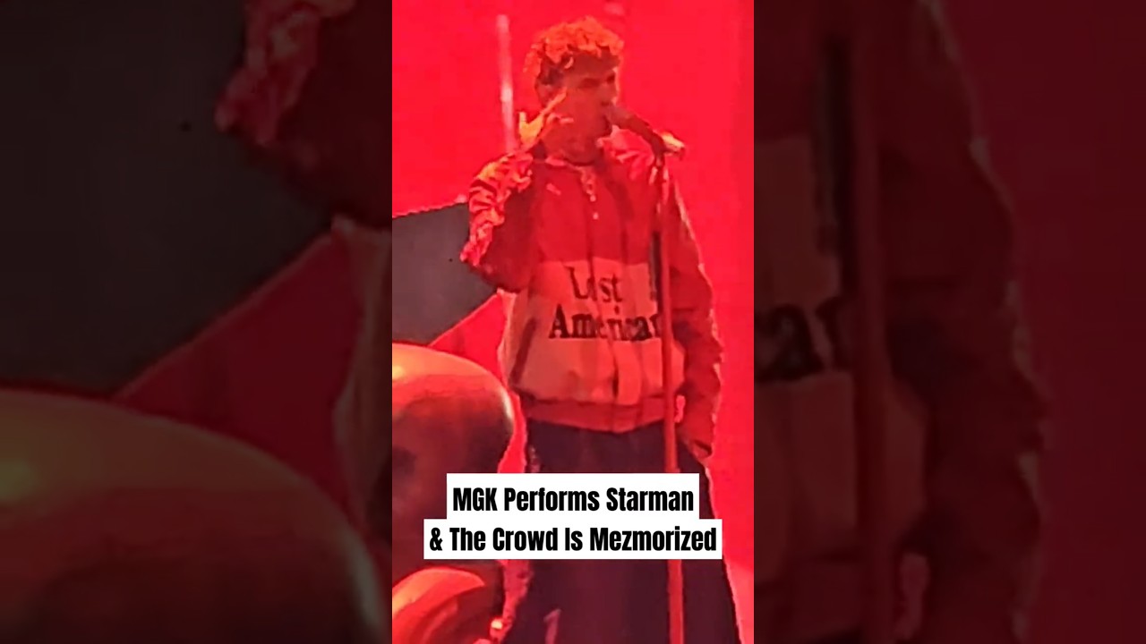 MGK Performs Starman & The Crowd Is Mezmorized 