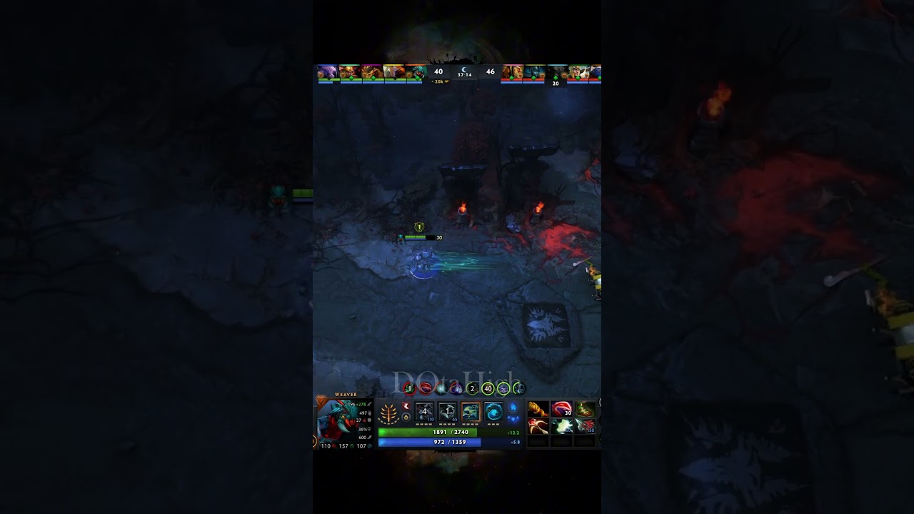 Weaver Wasn&rsquo;t Ready for That 💀 | Dota 2  #dota2 #dotawtf