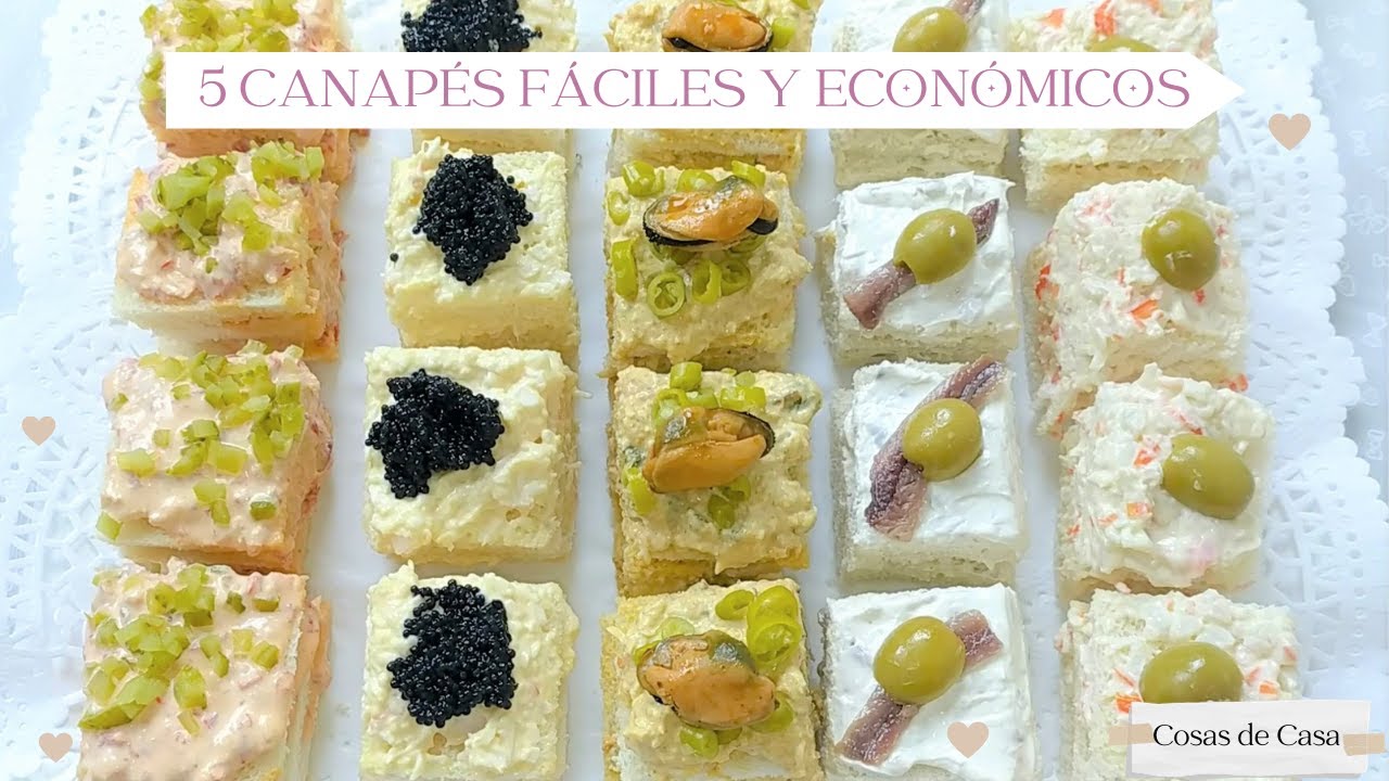 5 CANAP&Eacute;S F&Aacute;CILES Y ECON&Oacute;MICOS