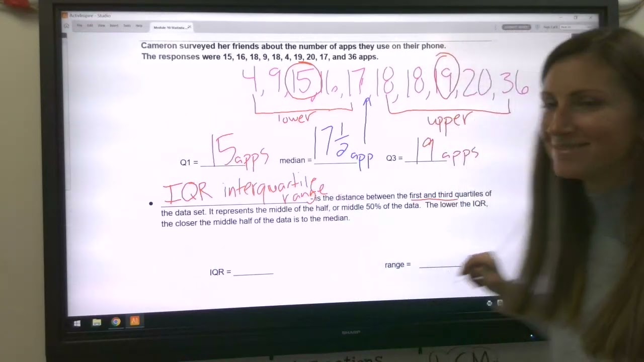 LEARN Interquartile Range and Box Plots