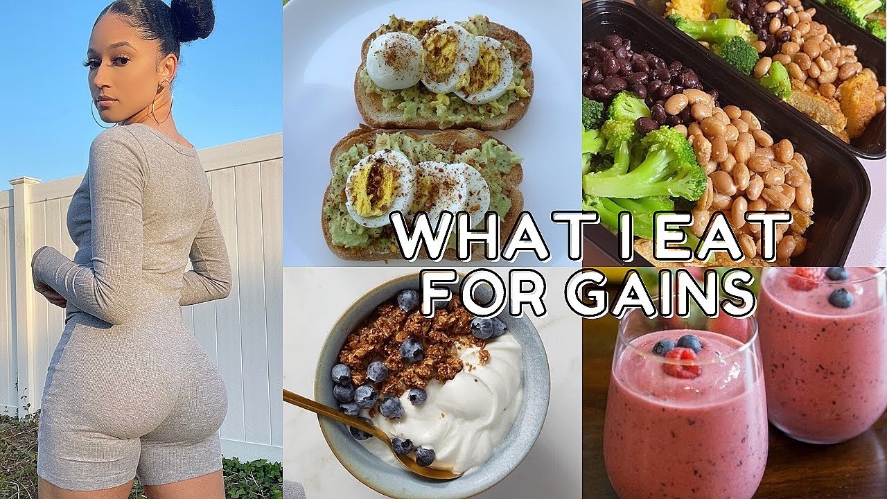What I eat In a day to gain weight Ep 3 | Booty Gains | meals for weight gain