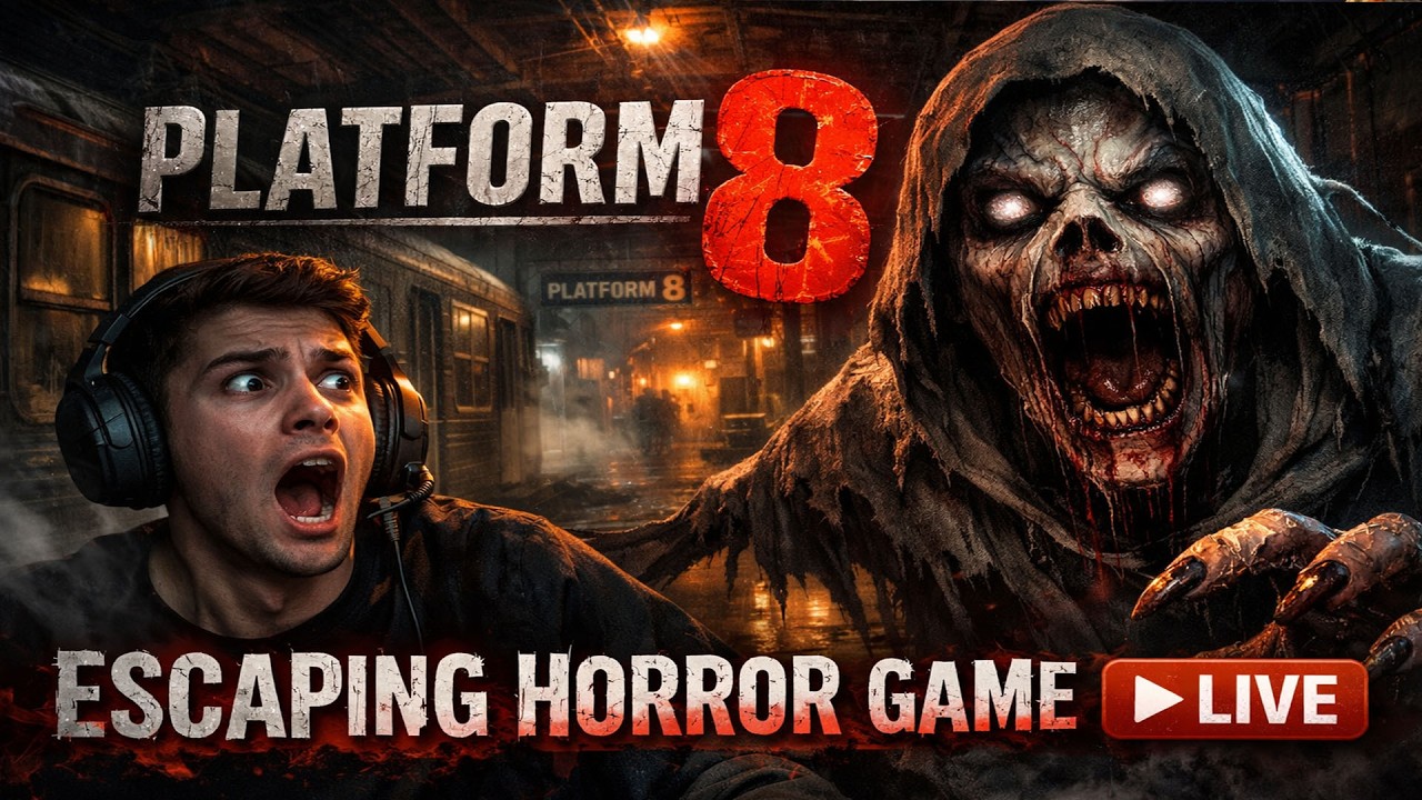 Platform 8 Horror Funny Game Live With Gravlion ! #shortslive #horrorgame