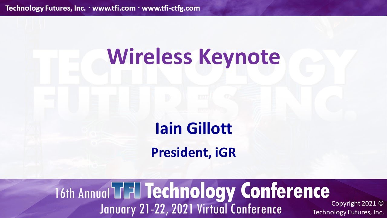 Iain Gillott, TFI Tech Conf 2021