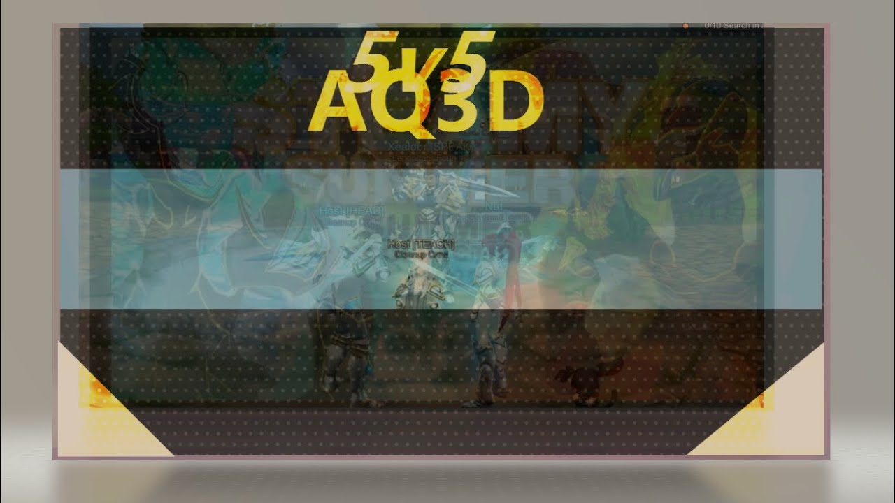 AQ3D 5v5 PVP | How To Play A Game Like A Movie