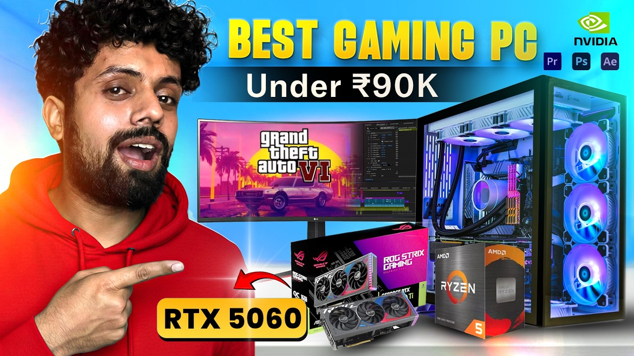 Best 4K Budget Video Editing / Gaming PC Under ₹95K | RTX 5060 PC Build