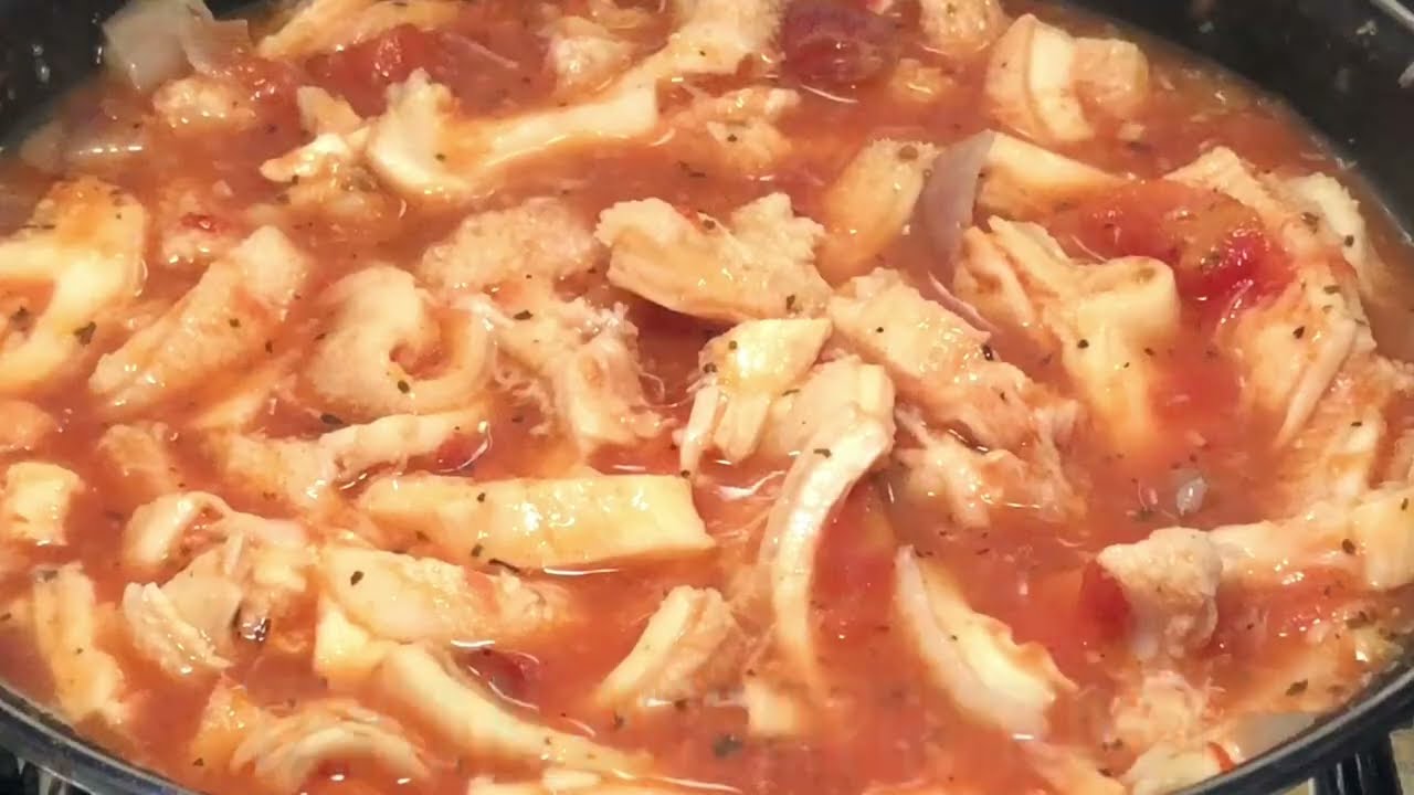 Trippa al sugo di pomodoro