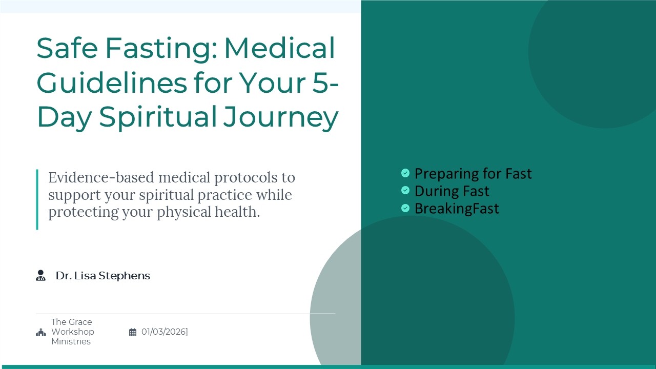 Preparing The Body For Fasting The Medical Way - Dr. Lisa Stephens