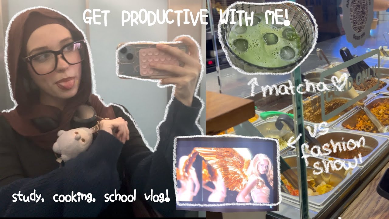 ITS LOCK IN SZN || productivity vlog: uni, shopping, studying & vs fashion show! 