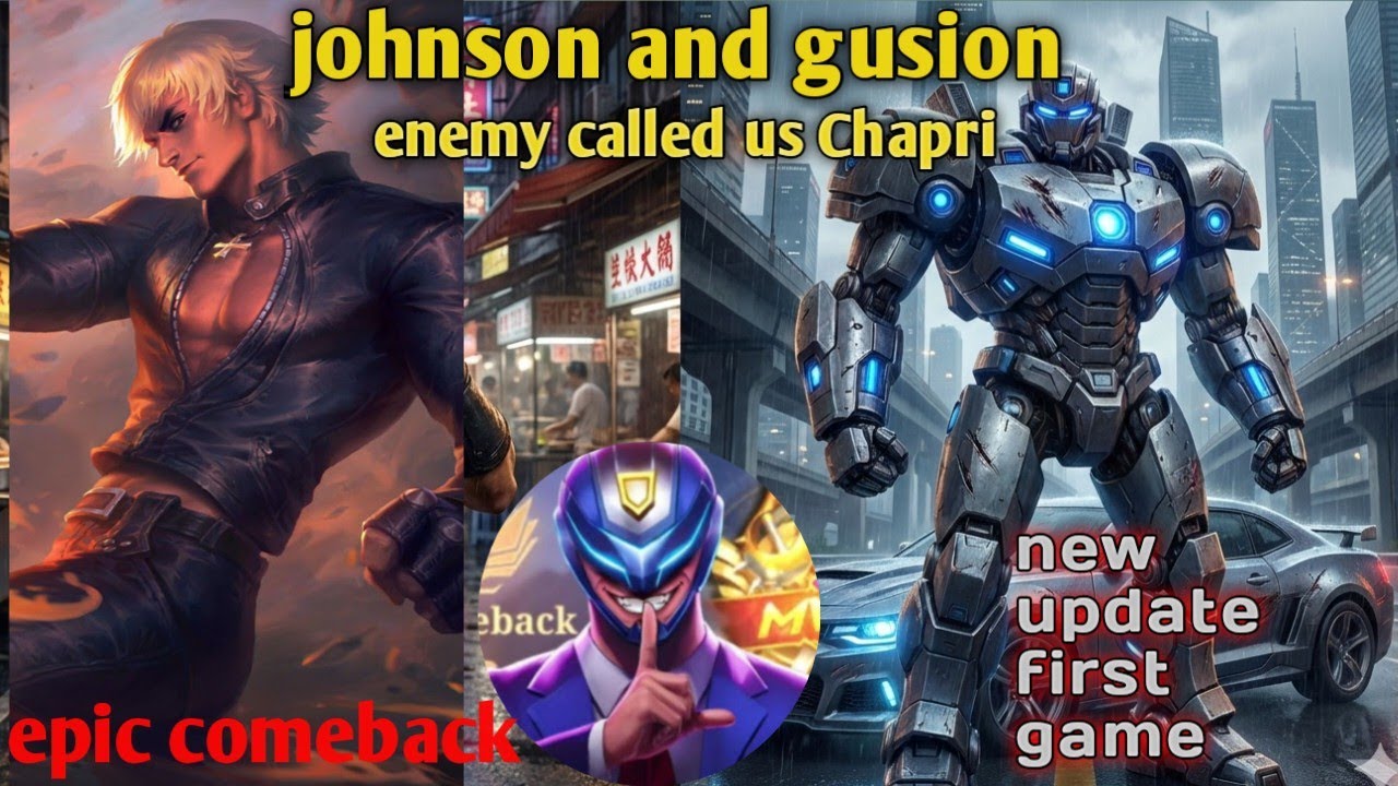 Johnson and gusion best counters attack for mage and marksman 😱 hanabi n change  #mobilelegends ₹mlb