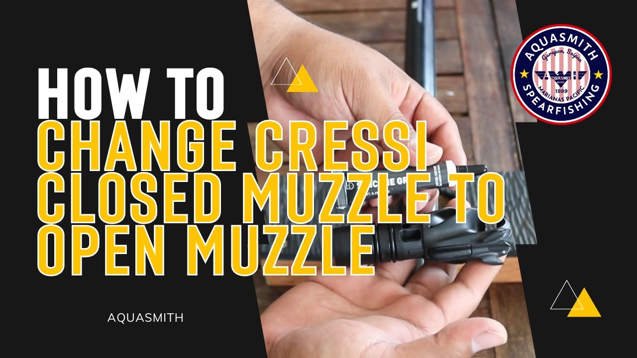 How to change out Cressi closed muzzle to Cressi open muzzle