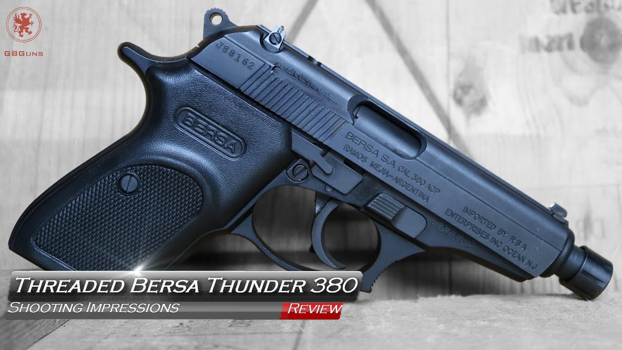 Впечатления от стрельбы из винтовки Bersa Thunder 380 с резьбовым стволом