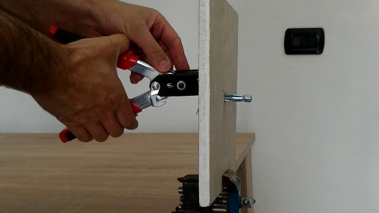 Montaggio Pensili su Cartongesso con Tassello Speciale per Cartongesso