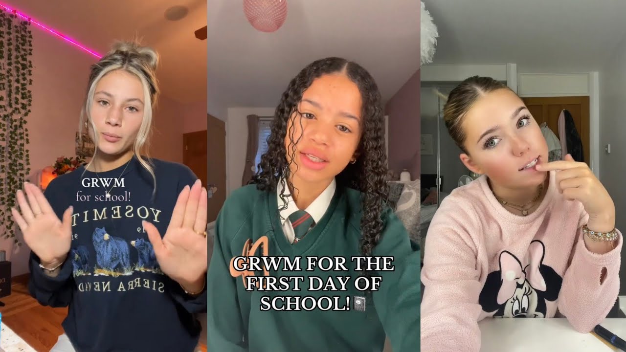 Grwm First Day Of School 🏫🏫🏫- TikTok Compilation