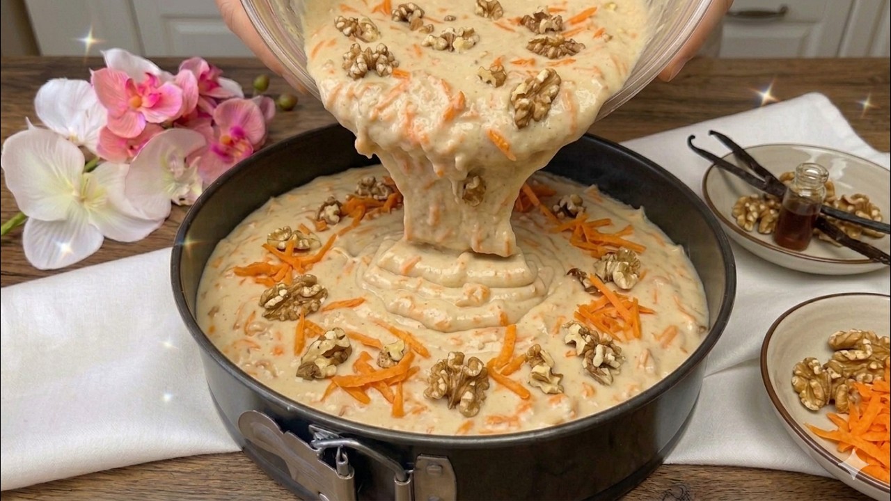 “A carrot cake that melts in your mouth! An old, aromatic recipe almost no one remembers anymore…”