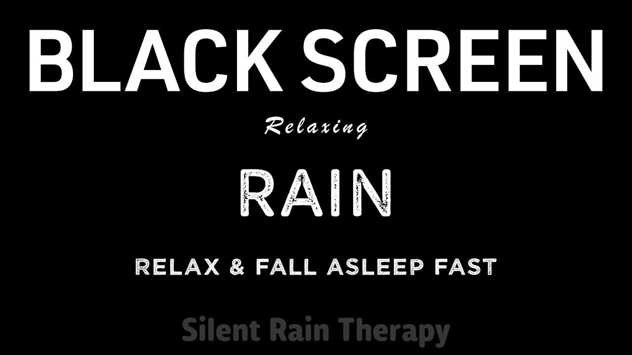Deep RAIN Sounds to Relax Your Mind, Body & Fall Asleep Fast | Black Screen ASMR