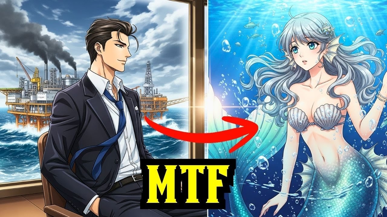 [MTF Transformation] Rich Oil Tycoon was turned into Mermaid as a Punition|Male to Female Genderbend