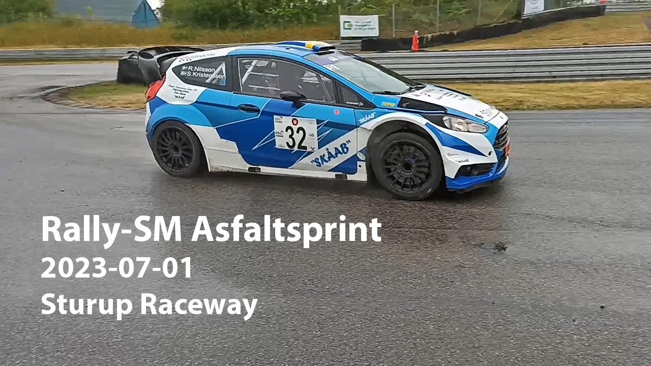 Rally-SM Asfaltsprint på Sturup Raceway 2023-07-01
