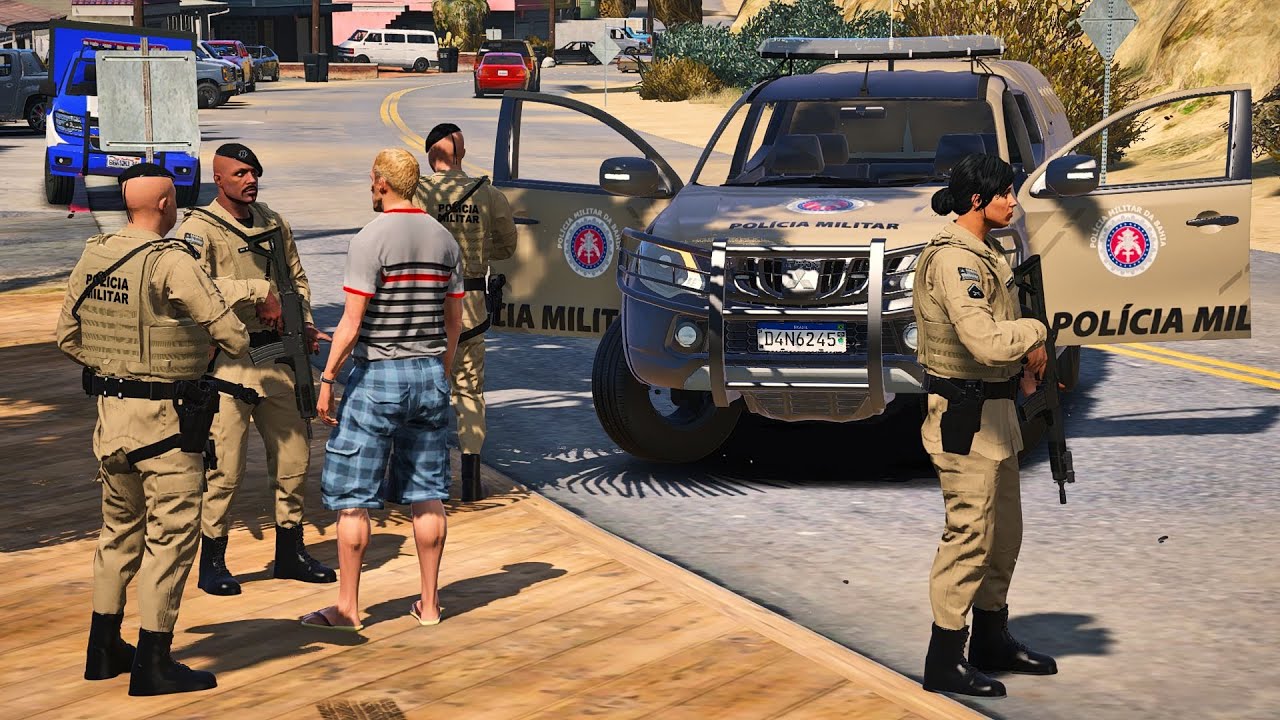 4SS4LTANTE DE BIKE DEU DE CARA COM A 9ªCIPM - POLICIA NO GTA 5