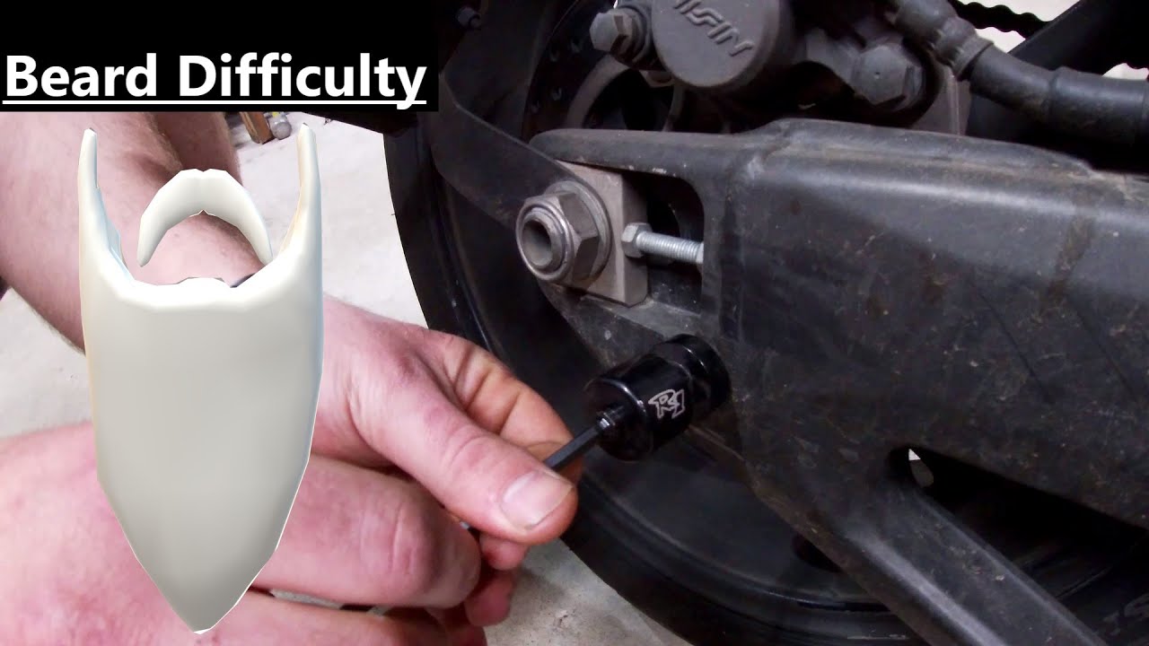 How and where to install motorcycle spools / lifting pegs