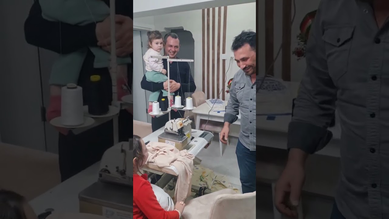 Overlok ve düz dikiş makinesi