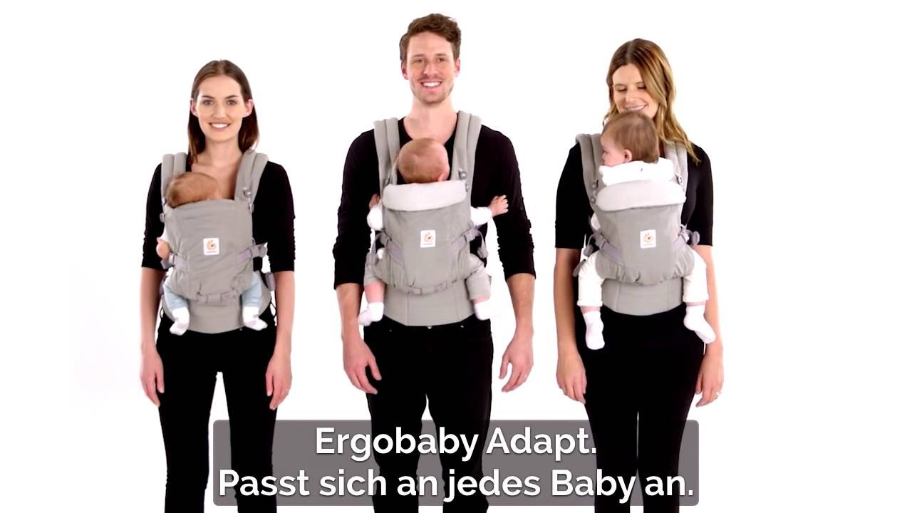 Ergobaby Adapt Babytrage | Anleitung wie die Adapt an die Größe Deines Kindes angepasst wird